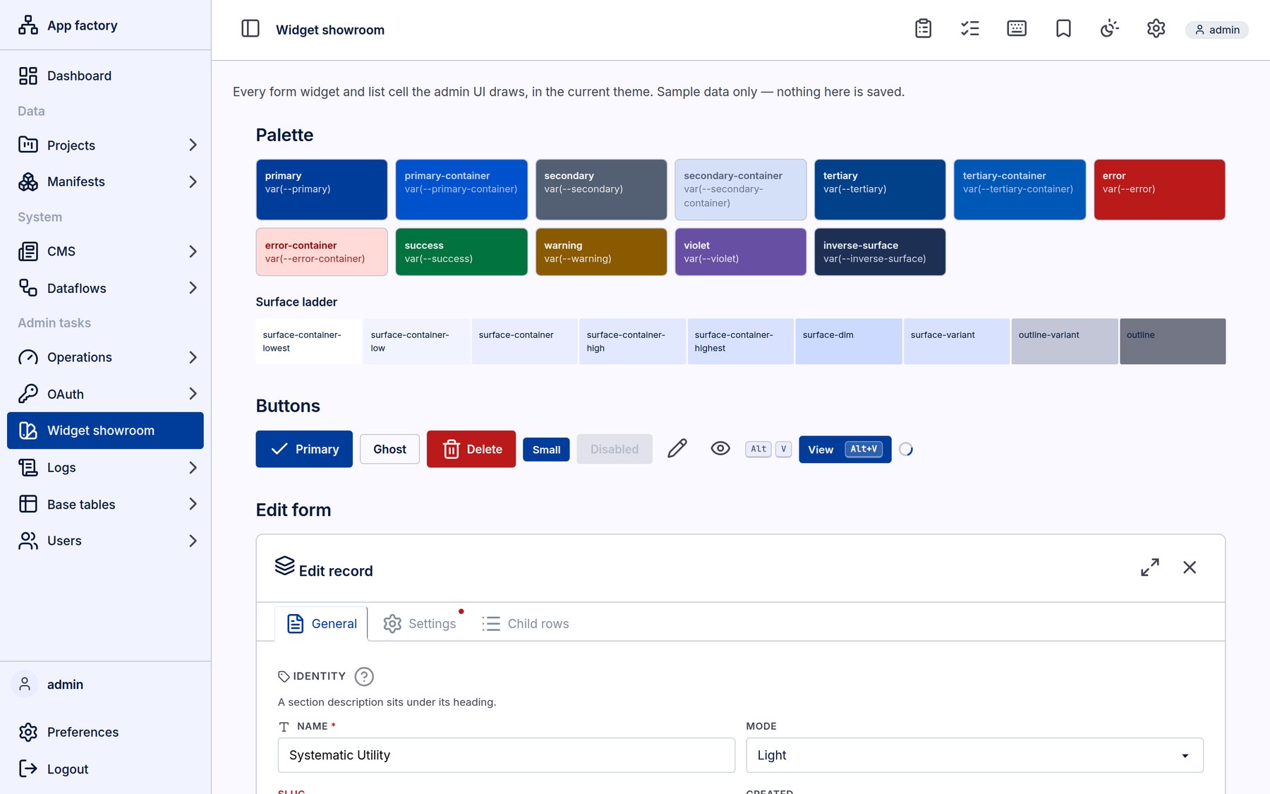 Light theme